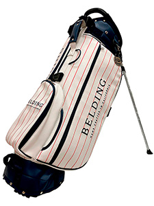 サンバード 3.0 スタンドバッグ（8.5インチ） - ホワイト・エスプリ／ネイビー・エスプリ with レッド・ピンストライプ