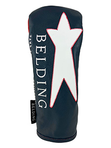 サーカ プレミアム FW ヘッドカバー #STAR - ネイビー／レッド／ホワイト・ガーメントレザー