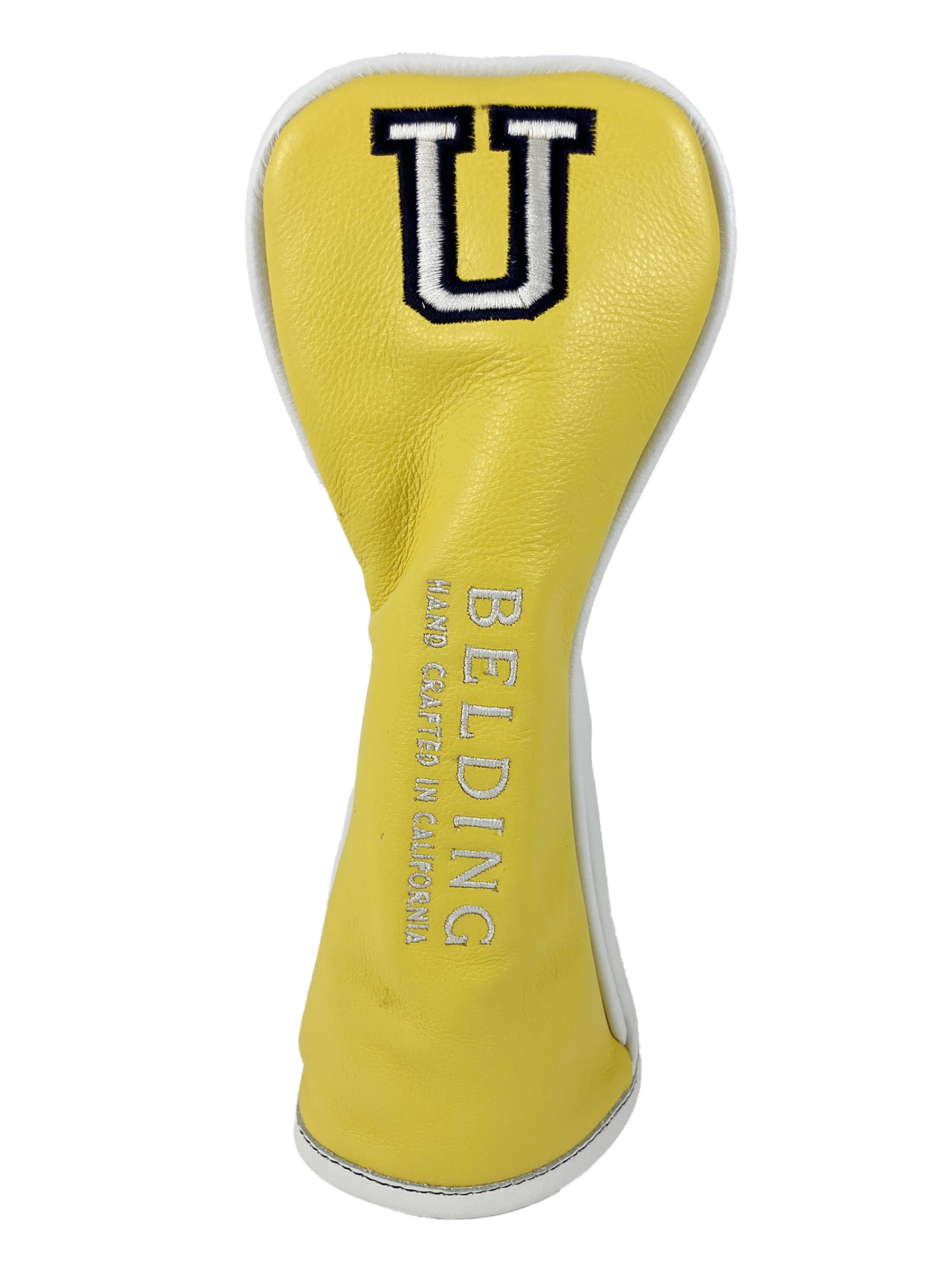 サーカ プレミアム ヘッドカバー4点セット （イエロー／ホワイト・ガーメントレザー）